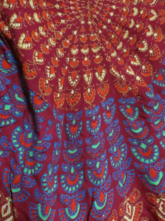 Peacock blouse Boho style size large NEW never used - Picture 8 of 16